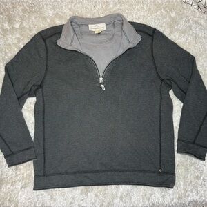 Men's Gray Half-Zip Tommy Bahama Sweater